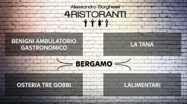 4 Ristoranti ottava tappa Bergamo 4 stagione