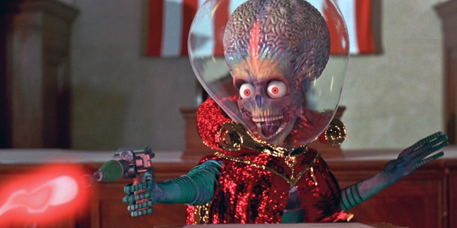 Mars Attacks!: Il film stasera su Spike