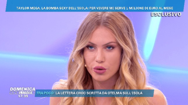 Isola dei Famosi 2019, Taylor Mega: "La mia ambizione è guadagnare un milione al mese" Isola dei Famosi 2019, Taylor Mega: "La mia ambizione è guadagnare un milione al mese"