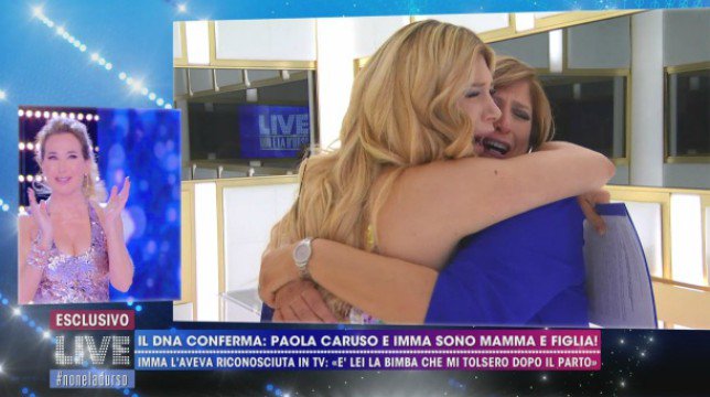 Live – Non è la D’Urso: confermato il test del DNA della madre biologica di Paola Caruso