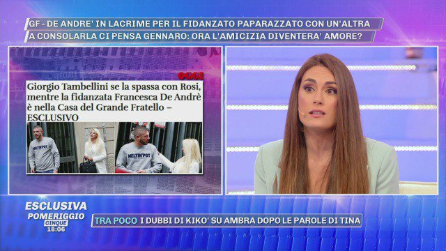 Grande Fratello 2019: Fabrizia De Andrè smentisce le corna di sua sorella Francesca