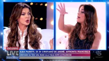 Live Non è la d'Urso, Francesca De Andrè furiosa contro Alba Parietti: "Sei una disturbata"