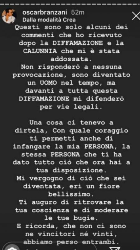 Galleria foto 'Uomini e Donne, insulti tra Eleonora e Oscar che replica: “Mi vergogno di cosa sei diventata”' - foto 1