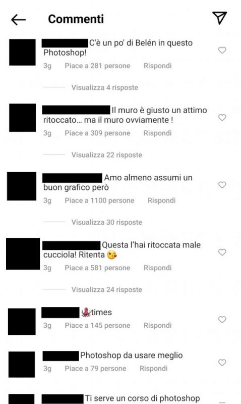 Galleria foto 'Belen Rodriguez sommersa di critiche per la foto col pancione: “Ritocca meglio”' - foto 2