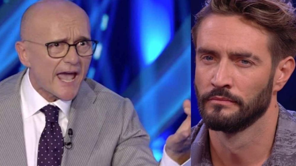 Gf Vip, Alfonso Signorini gela in diretta Alex Belli