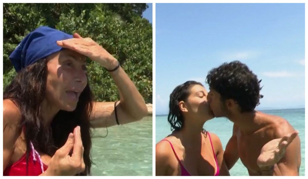 Isola dei Famosi, scatta il bacio per Alessandro Iannoni, Carmen Di Pietro fuori di sé