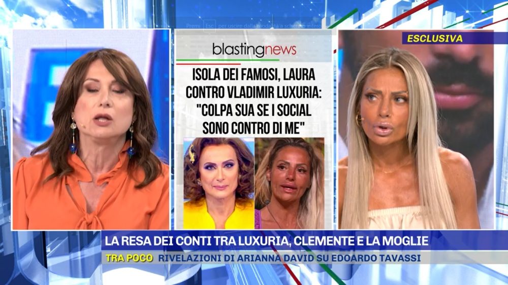 Isola dei Famosi, Laura Maddaloni vs. Luxuria, faccia a faccia infuocato da Barbara D’Urso