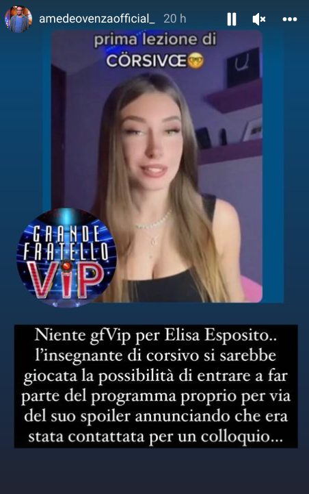 Galleria foto 'Gf Vip, Elisa Esposito ‘fatta fuori’ dal cast? “Se l’è giocata per aver…”' - foto 2