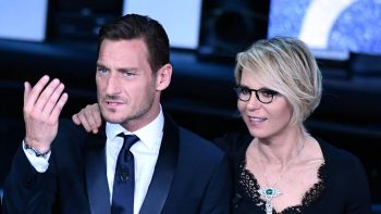 Francesco Totti e Ilary Blasi maria de filippi Francesco Totti e Ilary Blasi maria de filippi