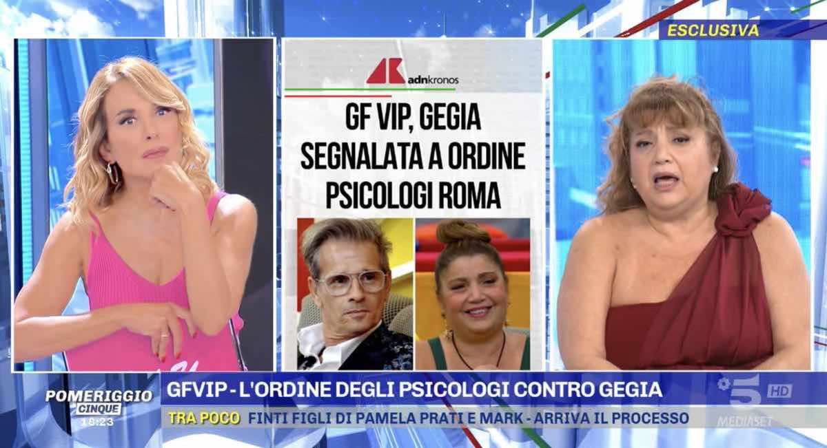 GF VIP 7, Gegia spiazza Barbara D’Urso: “Non ho sbagliato e non chiedo scusa”