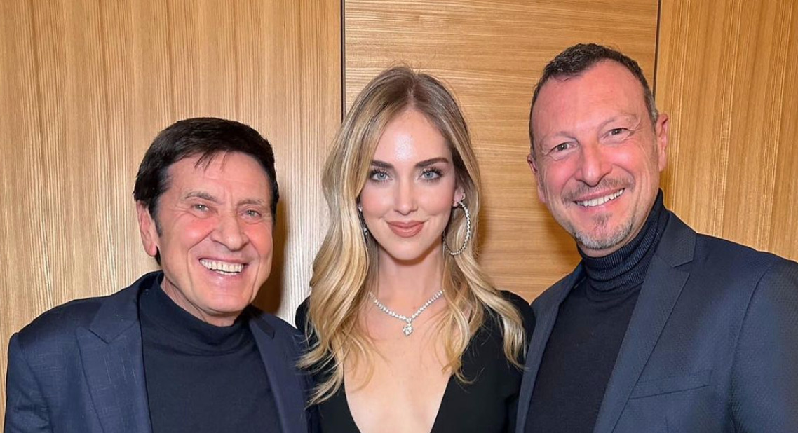 Chiara Ferragni, Gianni Morandi e Amadeus: “Sanremo 2023 is coming…”