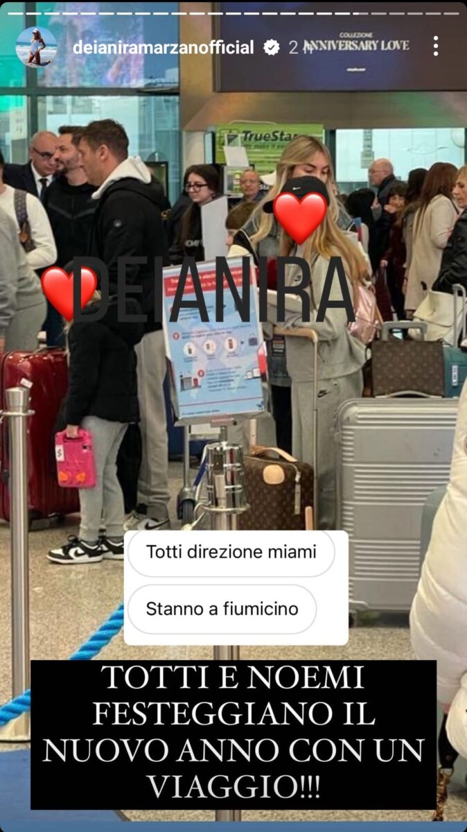 Galleria foto 'Totti e Noemi in aeroporto: la meta scelta per Capodanno è un paradiso' - foto 1