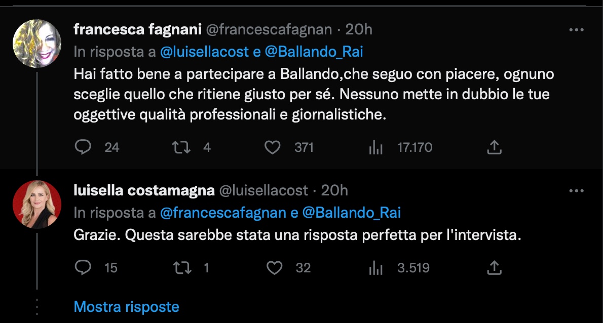 Galleria foto 'Francesca Fagnani infiamma il Festival, il botta e risposta da vera ‘Belva’' - foto 2