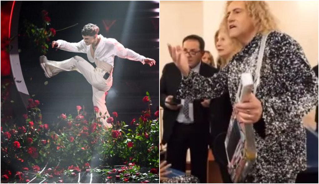 Sanremo 2023, Blanco distrugge le rose: l’epica reazione dei Big nel backstage