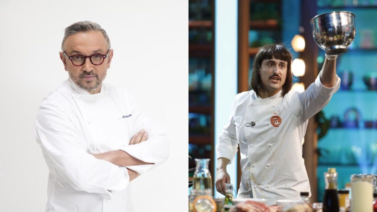 Masterchef, Edoardo Franco mantiene la promessa: si fa tagliare i capelli da Bruno Barbieri