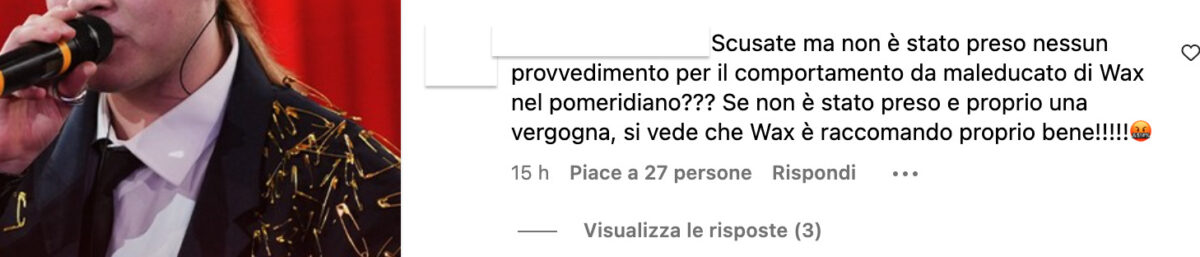 Galleria foto 'Amici, Wax insulta i giornalisti: i commenti durante il serale' - foto 1