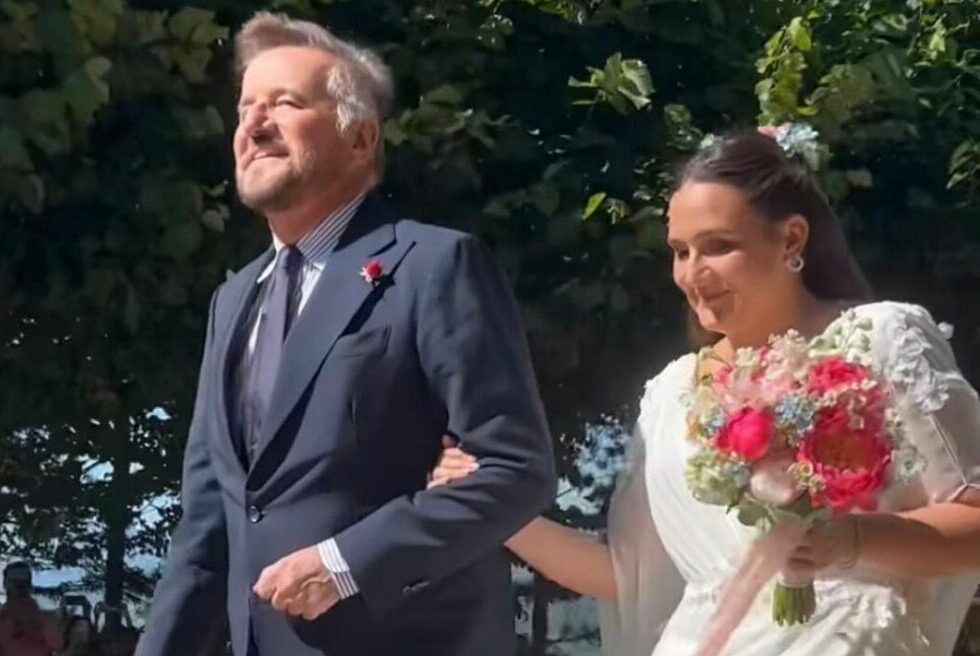 Christian De Sica papà orgoglioso per le nozze della figlia Maria Rosa