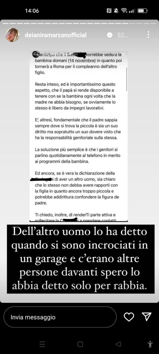 Galleria foto 'Sophie Codegoni: per vedere Céline, Basciano passa alle vie legali' - foto 2