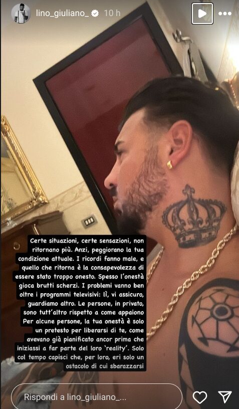 lino giuliano grande fratello