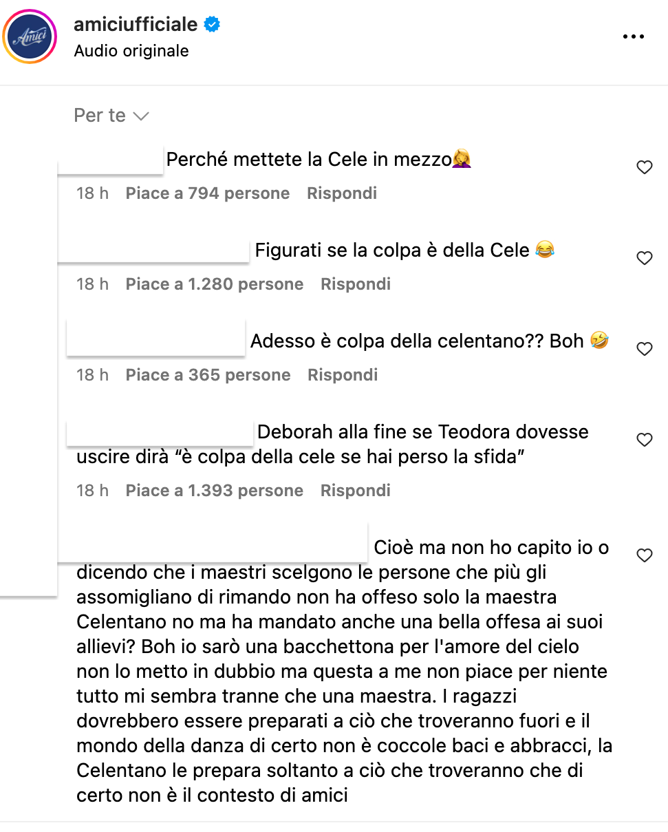 Amici, Teodora in lacrime: incolpata la Celentano? Amici, Teodora in lacrime: incolpata la Celentano?