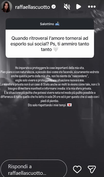 Uomini e Donne, Raffaella Scuotto parla della sua nuova fiamma sui social: “Voglio proteggere questa situazione nuova e mia”